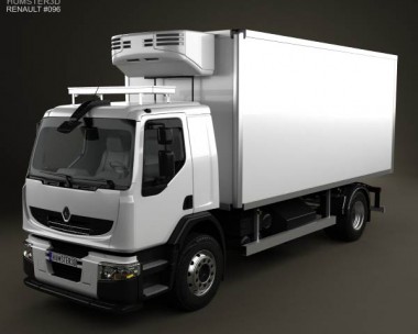 Renault Premium Distribution Refrigerator Truck 2011 3D Model