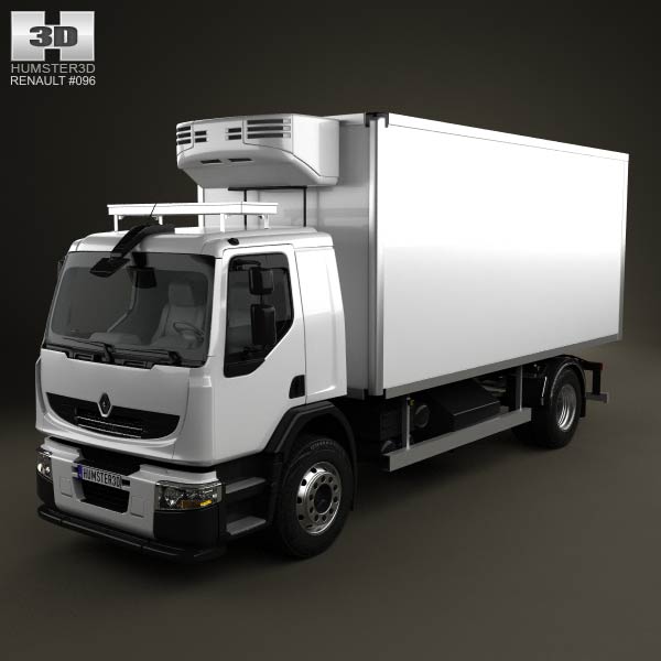 Renault Premium Distribution Refrigerator Truck 2011 3D model