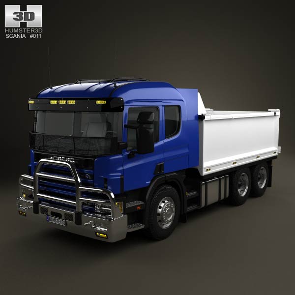 Scania R 420 Tipper Truck 2004 3D model