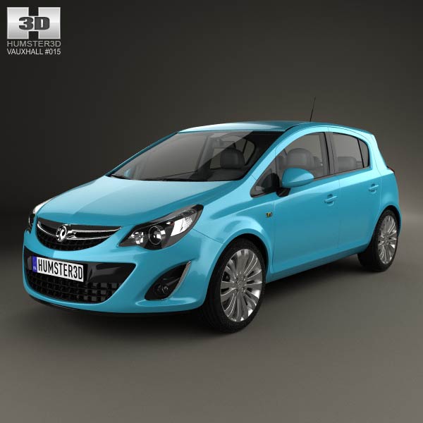 Vauxhall Corsa (D) 5-door 2010 3D model