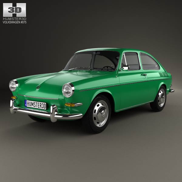Volkswagen Type 3 (1600) fastback 1965 3D model