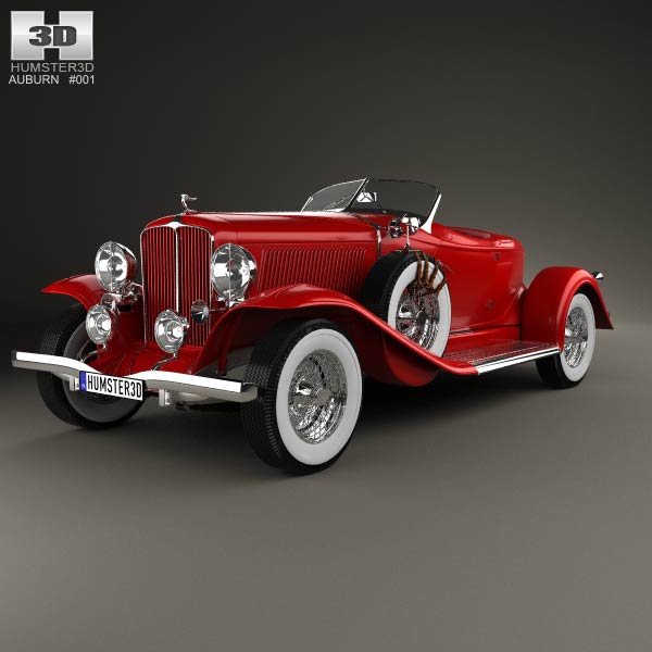 Auburn 8-98 Boattail Speedster 1931 3D model
