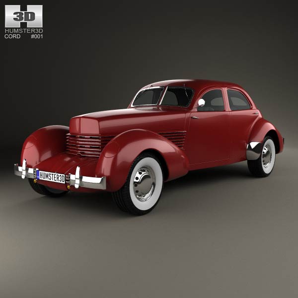Cord 810 Westchester sedan 1936 3D model