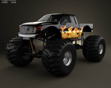 Ford F-150 Monster Truck 2012 3D Model