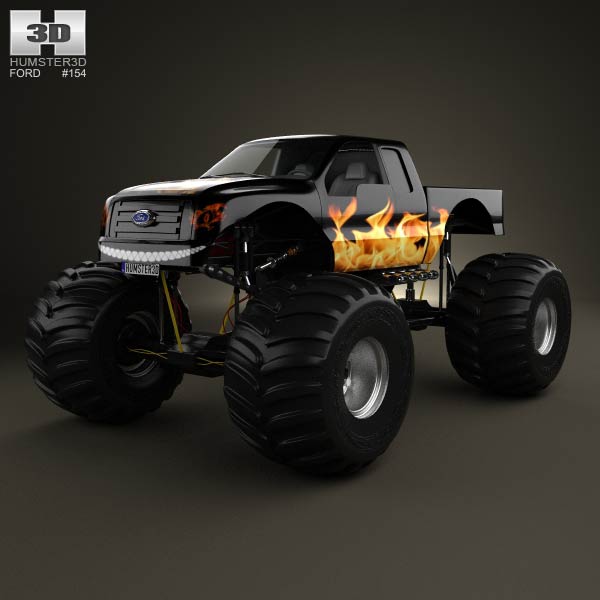 Ford F-150 Monster Truck 2012 3D model