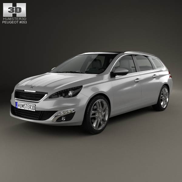 Peugeot 308 SW 2014 3D model