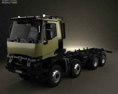 Renault K 430 Chassis Truck 2013 3D Model
