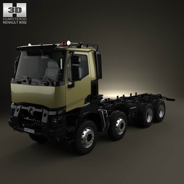 Renault K 430 Chassis Truck 2013 3D model