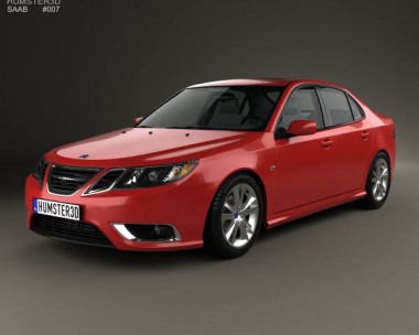 Saab 9-3 Sport Sedan 2008 3D Model