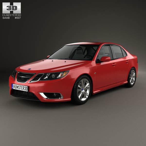 Saab 9-3 Sport Sedan 2008 3D model