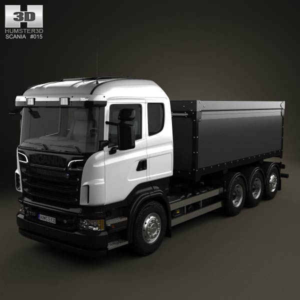 Scania R 730 Tipper Truck 2010 3D model
