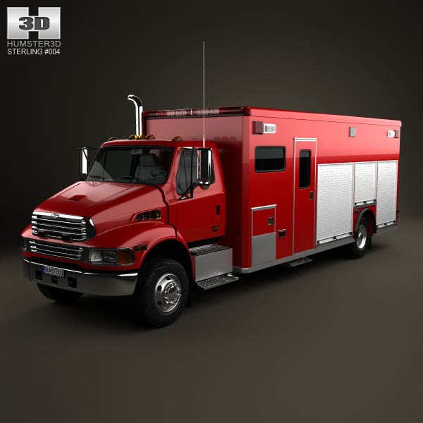 Sterling Acterra Fire Truck 2002 3D model