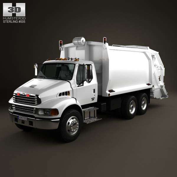 Sterling Acterra Garbage Truck 2002 3D model
