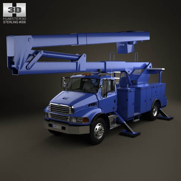 Sterling Acterra Lift Platform Truck 2002 3D model