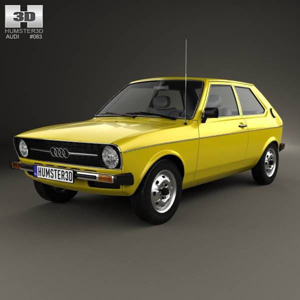 Audi 50 (Typ 86) 1974 3D model