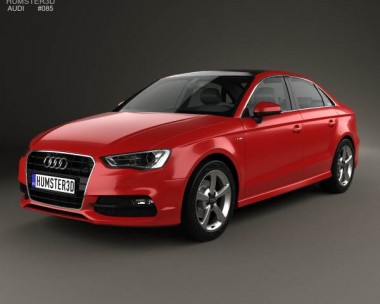 Audi A3 S line sedan 2013 3D Model