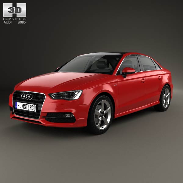 Audi A3 S line sedan 2013 3D model