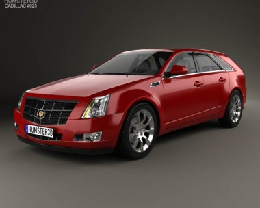 Cadillac CTS sport wagon 2009 3D Model