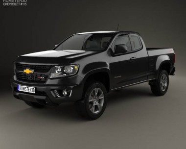 Chevrolet Colorado Extended Cab 2014 3D Model