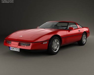 Chevrolet Corvette (C4) coupe 1983 3D Model
