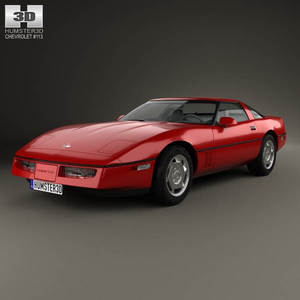 Chevrolet Corvette (C4) coupe 1983 3D model