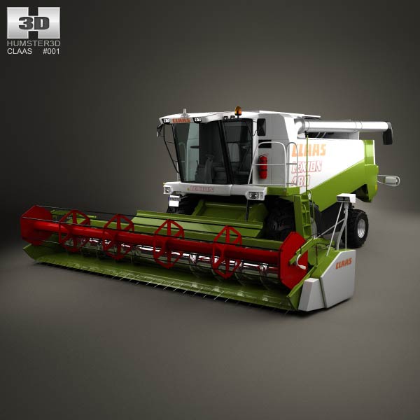 Claas Lexion 480 Combine Harvester 1996 3D model