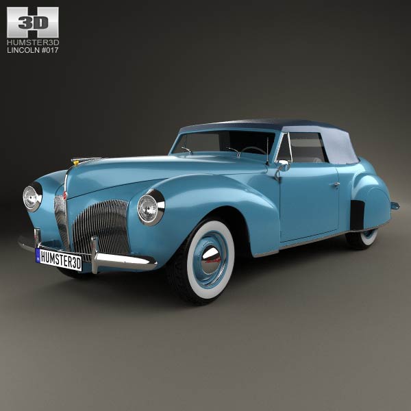 Lincoln Zephyr Continental Cabriolet 1939 3D model