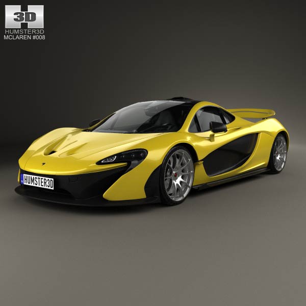McLaren P1 with HQ interior 2014 3D model