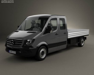 Mercedes-Benz Sprinter Drop Side Double Cab 2013 3D Model