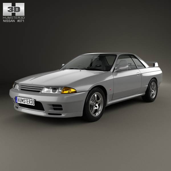 Nissan Skyline (R32) GT-R coupe 1989 3D model