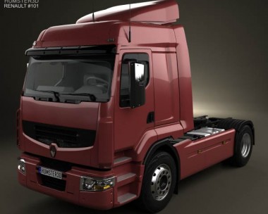 Renault Premium Route Tractor Truck 2006 3D Model