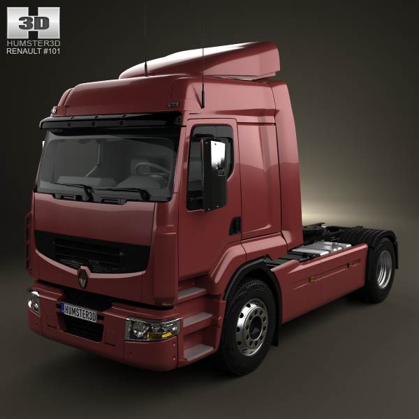 Renault Premium Route Tractor Truck 2006 3D model