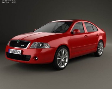 Skoda Octavia RS liftback 2005 3D Model