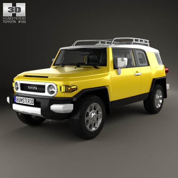 Toyota FJ Cruiser with HQ interior 2010 3D model