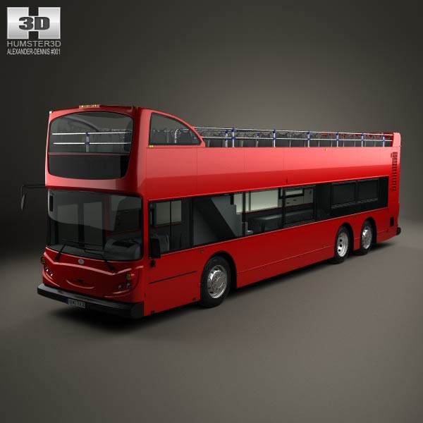 Alexander Dennis Enviro500 Open Top Bus 2005 3D model