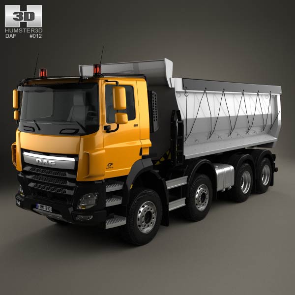 DAF CF Tipper Truck 2013 3D model