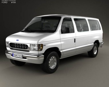 Ford E-Series Passenger Van 1998 3D Model