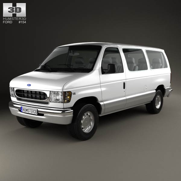 Ford E-Series Passenger Van 1998 3D model