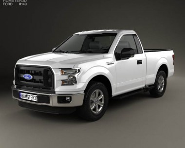 Ford F-150 Regular Cab XL 2014 3D Model