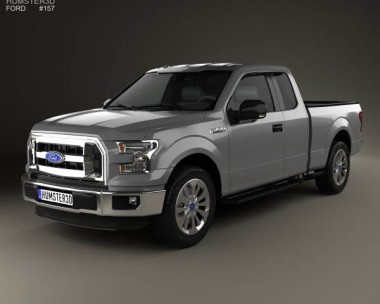Ford F-150 Super Cab XL 2014 3D Model