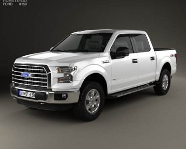 Ford F-150 Super Crew Cab XLT 2014 3D Model