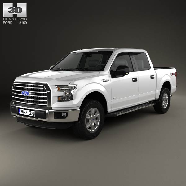 Ford F-150 Super Crew Cab XLT 2014 3D model