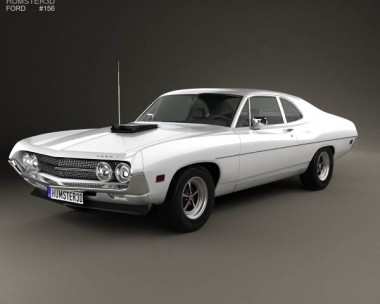 Ford Falcon 429 Super Cobra Jet 2-door 1970 3D Model