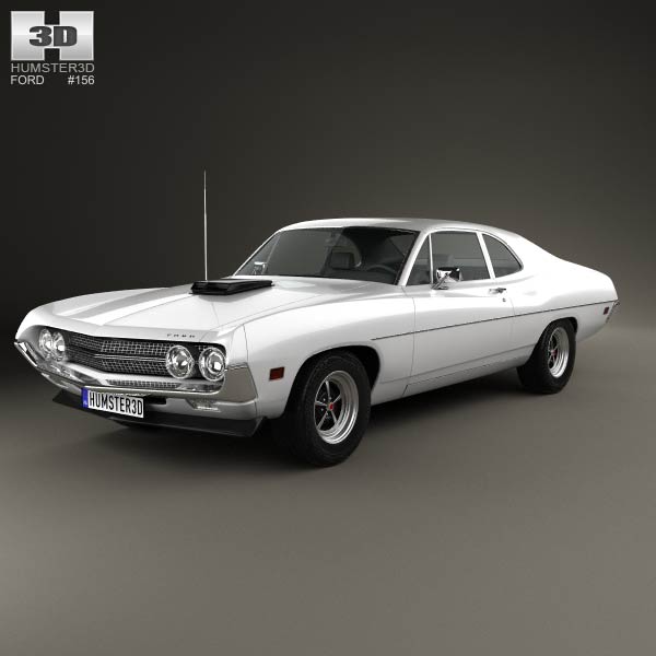 Ford Falcon 429 Super Cobra Jet 2-door 1970 3D model