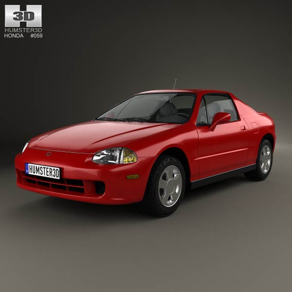 Honda Civic del Sol 1993 3D model