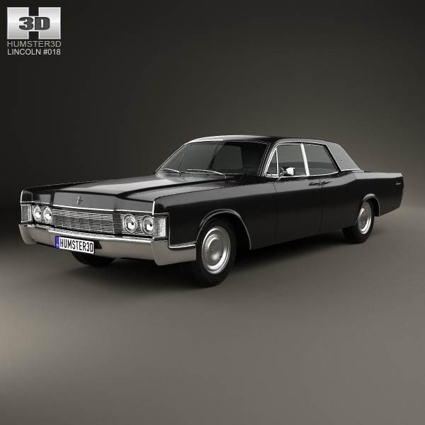 Lincoln Continental sedan 1968 3D model