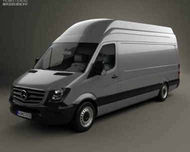 Mercedes-Benz Sprinter Panel Van LWB SHR 2013 3D Model