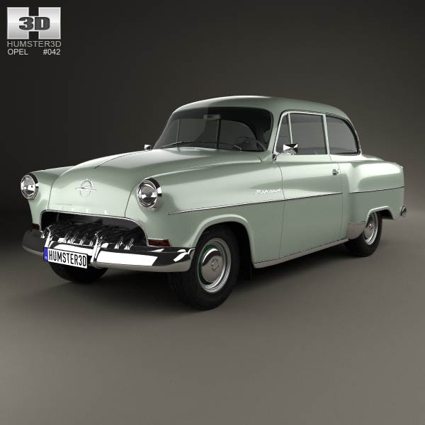 Opel Olympia Rekord 1956 3D model
