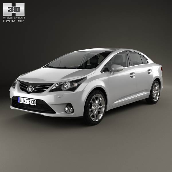 Toyota Avensis with HQ interior 2012 3D model