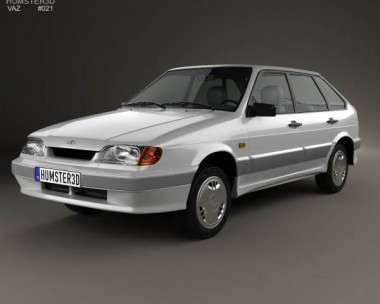 VAZ Lada Samara (2114) hatchback 5-door 1997 3D Model
